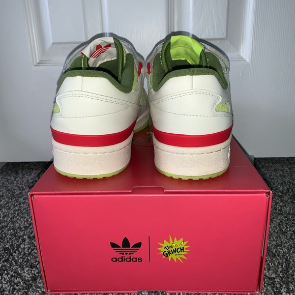 ADIDAS ORIGINALS FORUM LOW X THE GRINCH SHOES CHRISTMAS GIFT BOX BUNDLE - Picture 3 of 13